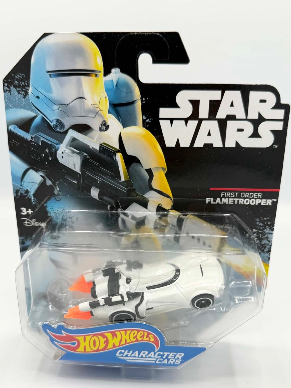Hot Wheels Character Cars Disney Star Wars First Order Flametrooper Die-Cast New